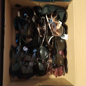Box of New Sunglasses Ray Bans +